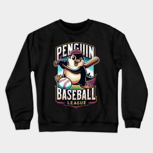 Penguin Baseball Tribute - Penguin Baseball League Crewneck Sweatshirt